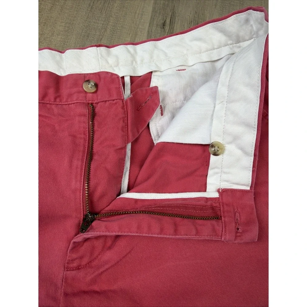 Polo Ralph Lauren Shorts Mens 35 Red Chino Cotton Classic Fit Flat Front - Picture 3 of 8
